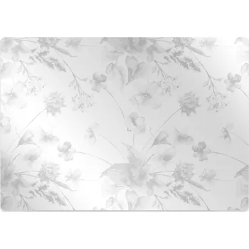 Podložka pod nábytek Podložka pod židli šedá květiny