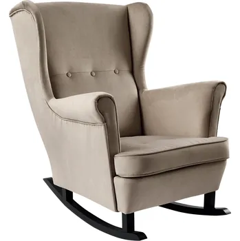 Obývací stěna Houpací křeslo ušák, béžová/černá, TEJA