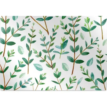 Podložka pod nábytek Podložka pod kolečkovou židli zelené větve