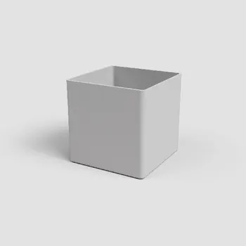 Květináč Květináč OSLO, čtvercový, 17cm, plast, sv.šedá|LIGHT GREY|Artevasi