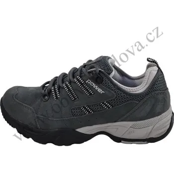 Dámské tenisky Obuv POWER PEAK ASPEN LO PZ8-POW703L BLACK/GREY (Dámská kožená obuv pro volný čas)