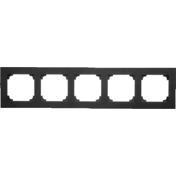 Rámeček pětinásobný Simon 55 Line černá matná
