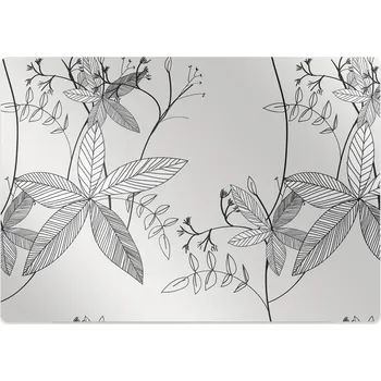 Podložka pod nábytek Podložka pod kancelářskou židli květiny Doodle