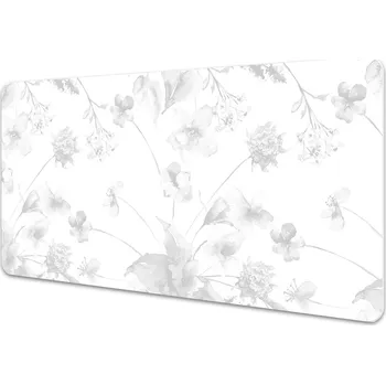 Stolní podložka Velká podložka na stůl Šedá květiny