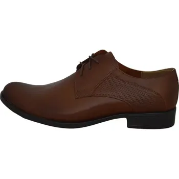 Pánské polobotky Obuv pánská společenská 421517/6 hnědá (Pánská společenská obuv)