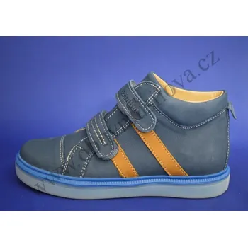 Chlapecké polobotky Obuv RenBut P4275 modrá (Chlapecká obuv kožená)