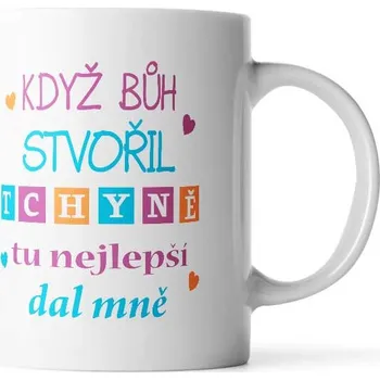 Sablio Hrnek Když Bůh stvořil tchyně tu nejlepší dal mně - 890 ml - XXL