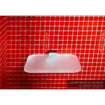 Kuchyňská linka Nástěnná polička do koupelny SIMPLE čtvercová