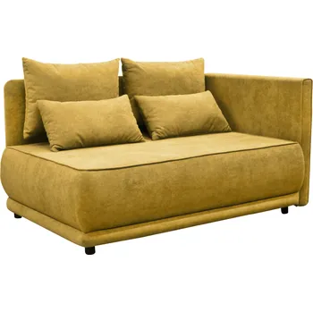 Obývací stěna Rozkládací pohovka, hořčicová, pravá, LIAMI