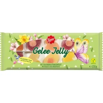 Ovocné želé GELEE JELLY 150 g - jarní edice (ovocné želé v cukru / pouze přírodní barviva / s hroznovou šťávou / vegan)
