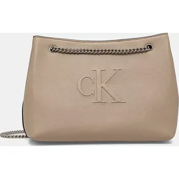 Kabelka Kabelka Calvin Klein Jeans béžová barva, LV04K3163G 80X, vel. ONE SIZE