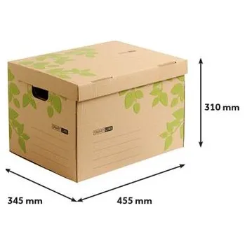 Obalový materiál Archivační krabice s potiskem složené klopy do formátu 113 x 57 mm, přepáskováno po 10 ks