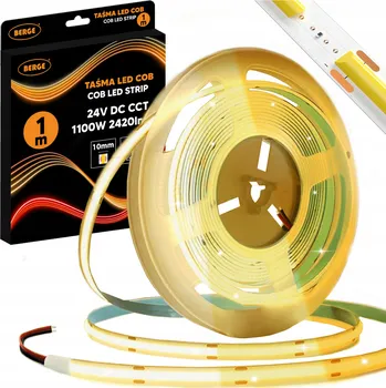 LED páska BERGE LED pásek COB Neon CCT 24V - 608D - 22W/m - IP20 - 1m