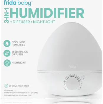 Vzduchotechnika Frida baby Fridababy HUMIDIFIER 3 in 1 - zvlhčovač vzduchu, difuzér a noční světlo