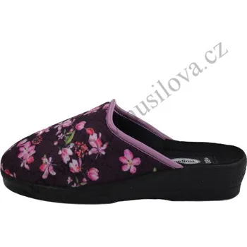 Dámské pantofle Obuv Rogallo 3360/041 květy (Obuv domácí dámská)