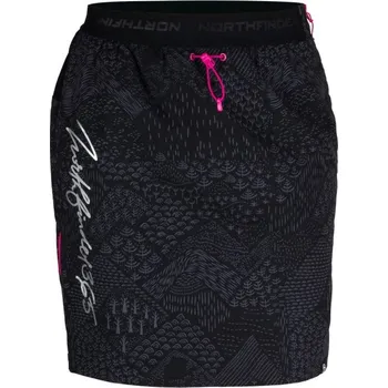 Dámská sukně Zateplená skialpová sukně NORTHFINDER Jaraba Polartec® Black/Print SU-45603SKP-384 XL
