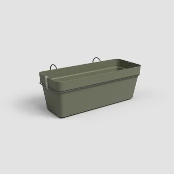 Truhlík Truhlík CAPRI, závěsný, se zásob. na vodu, 50cm, plast, zelená|DRY GREEN|Artevasi