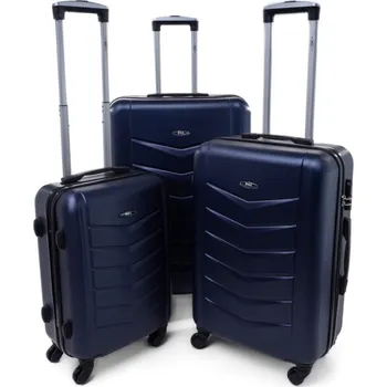 JAKS Cestovní kufry 520 Pro Barevné varianty: tmavě modrá sada + kosmetická taška zdarma