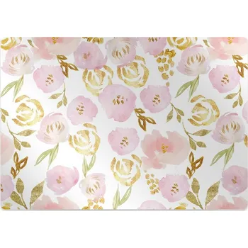 Podložka pod nábytek Podložka pod kancelářskou židli růžové květy