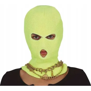 Čepice ŽLUTÁ KUKLA ČEPICE NA ZIMU NA KARNEVAL