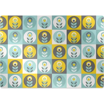 Podložka pod nábytek Podložka pod kancelářskou židli květinový vzor