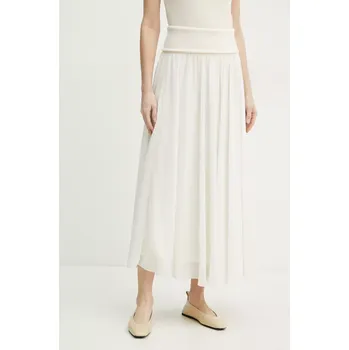 Dámská sukně Sukně Marella FOLCO2 bílá barva, maxi, áčková, 2513101101200 01X, vel. XXL