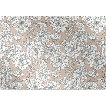 Podložka pod nábytek Ochranná podložka pod židli umělecké květiny