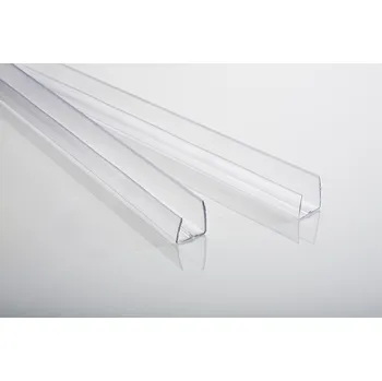 Stavební materiál Polykarbonátový U profil pro ukončení desek , čirý, tl. 10mm, délka 6m