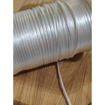 Saténová šňůra Ø2 mm barva off white