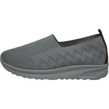 Dámské mokasíny Obuv dámská LOOKE L0438-16 bílo-stříbrná (Dámské textilní mokasíny)