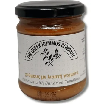 Rostlinná pomazánka Simply Greek | Hummus se sušenými rajčaty vynikající s pita chlebem a čerstvou zeleninou - 200 g