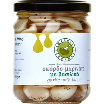 Sušená zelenina Simply Greek | Stroužky česneku s bazalkou vychutnejte si je na bruschettě s rajčátky a olivami - 190 g