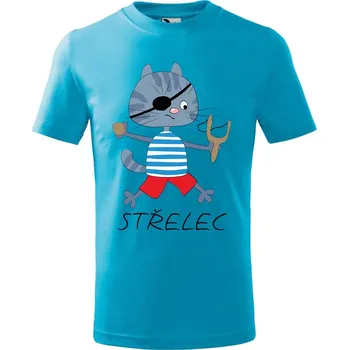 Chlapecké oblečení Dětské tričko Zvěrokruh kočky Střelec Velikost: 110 /4 roky, Barva trička: Tyrkysová