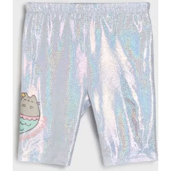 Dívčí kalhoty Sinsay - Krátké legíny Pusheen the Cat - sříbrná - 203EB-SLV - 203EB-SLV-122