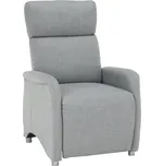Polohovací křeslo, látka šedá , FOREST