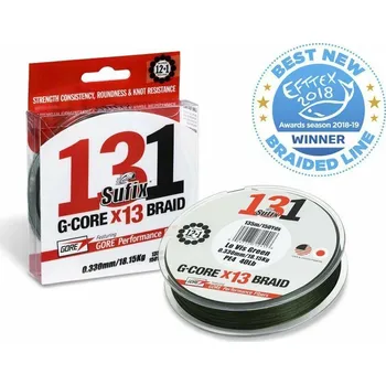 SUFIX Šňůra 131 G-CORE 0,165 mm 9,1 kg 150 m green (SUFIX Šňůra 131 G-CORE 0,165 mm 9,1 kg 150 m zelená)