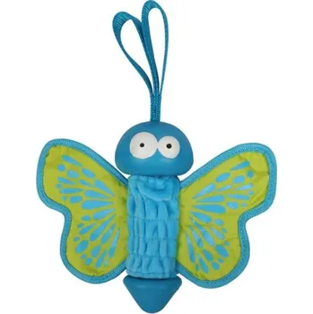 Hračka pro psa Ebi COOCKOO LILLY gumová hračka pro psy 27x20x7,5cm zelený motýl