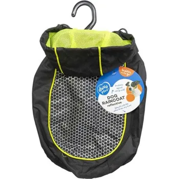 Obleček pro psa Duvo+ Pláštěnka pro psa černo-žlutý XL - 70cm
