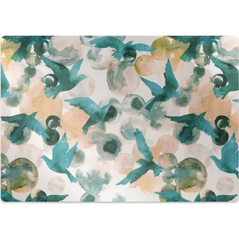 Podložka pod nábytek Ochranná podložka pod židli akvarel ptáci