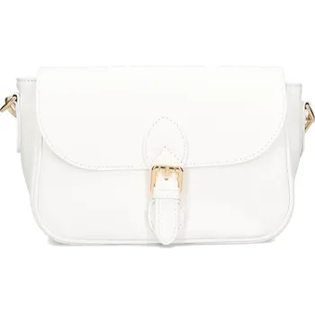Kabelka Dámská kožená crossbody kabelka Italia Melanis - bílá
