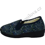 Papuče dámské ROGALLO 4310/011 modrá (Domácí obuv oteplená)