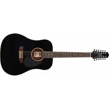 Akustická kytara 12strunná kytara Ashton D25/12 BK