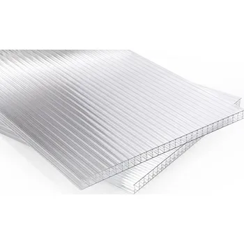 Polykarbonátová deska Corplex Polykarbonátová deska čirá 10mm 4W (čtyřstěnná) 1,05 x 2 m
