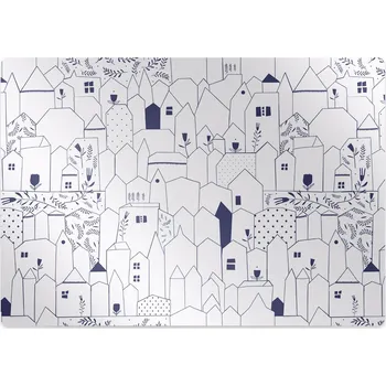 Podložka pod nábytek Podložka pod kancelářskou židli načrtnutý města