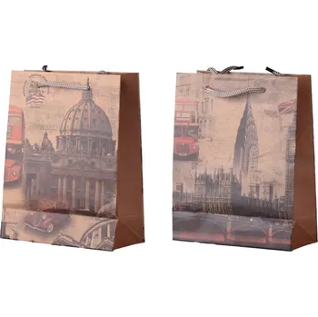 Dárková taška Taška dárková 180X230 mm London mix , barevná