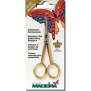 Krejčovské nůžky Vyšívací nůžky se zahnutou špičkou (10,5cm) zlaté - Madeira