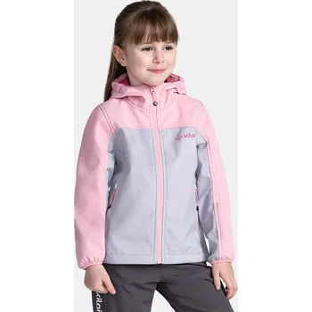 Dívčí bunda Dívčí softshellová bunda KILPI RAVIA-J Světle Růžová TJ0517KILPN 122