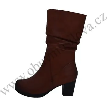 Dámské kozačky Kozačky Jana 8-25341-23 305 COGNAC hnědé (Dámské kozačky)