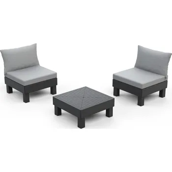 Zahradní sestava Zahradní nábytek Keter Elements balkónový modulární set grafitový