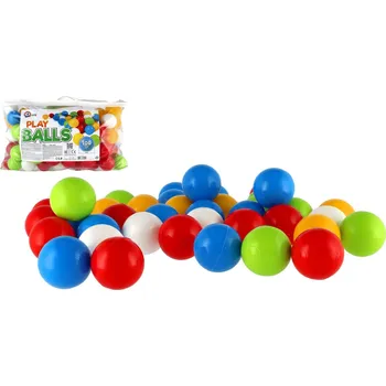 Dětský míč Teddies Míček/Míčky do hracích koutů 6cm barevný 100ks v plastové tašce 24m+